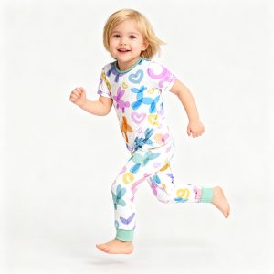 1-8 Years Old Children's Vest Suit Bamboo Clothes Summer Boys and Girls Shorts Pajamas Baby Shorts Suit Factory Wholesale