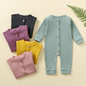 Custom Printed Infant Newborn Cotton Baby Clothes Bamboo Pajamas Zippered Footie Baby Ribbed Rompers Premature Baby Clothes