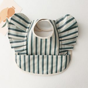 Eco-friendly High Waterproof Waterproof Super Soft Adjustable Organic PUL Baby Bibs