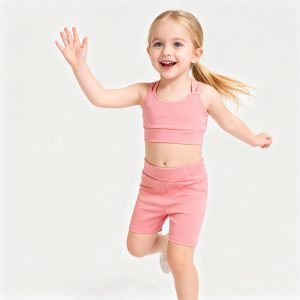 Girls Dance Wear Yoga Flare Pants and Tops 2 Piece Yoga Set Fitness Tops Sports Suits Yoga Workout Set for Kids