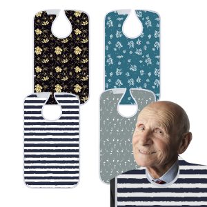 Natucare BSCI Personalized Adult Feeding Bibs Wholesale Waterproof Adult Bib