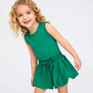 Custom Print Tennis One Piece Skirt With Shorts Quick Dry Girls Yoga Clothes Wholesale Workout Dancing Training Girls' Shorts