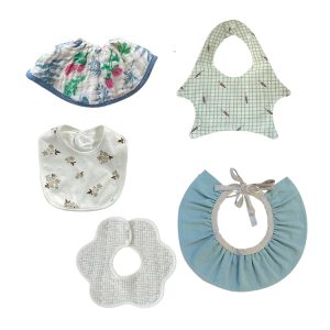 Natucare Washable Cloth Newborn Cotton Gauze Bib Baby Bandana Drool Bibs for Boys and Girls Solid Fashionable Printed Support
