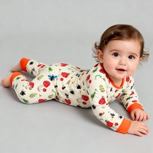 Factory Oem/odm Custom Clothing Pyjamas Pattern Bamboo Girl Sleepwear Bamboo Pajamas Set Kids Night Baby Clothes