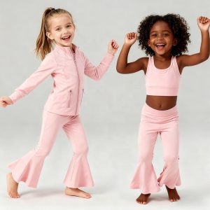 Newly Arrived Children's Vest and Shorts Yoga Set With Custom Patterns