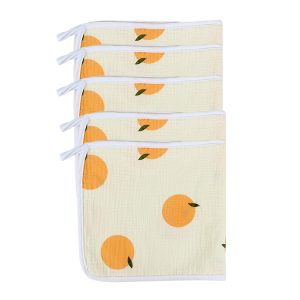 Natucare BSCI Custom Free Sample Double Sided Baby Burp Cloths Organic Cotton