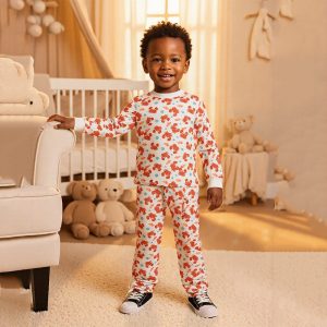 Wholesale Custom Stretchy Bamboo Baby Zip Romper Bamboo Pajamas 2 Way Zipper With Western Style