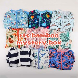 Wholesale Ready to Ship Bamboo Pajamas Whatnot Bamboo Pajamas Mystery Box Random Styles Romper Baby Bamboo Zippy Blind Box