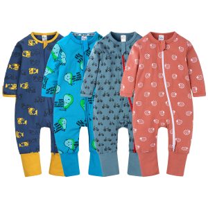 Baby Romper Clothes Set Bamboo Pajamas Clothing Baby Print Soft Knit Bodysuit for Onesies Baby Clothes