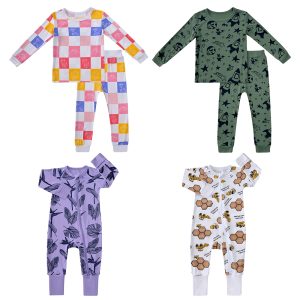 Baby Bodysuits Custom Wholesale Oem Odm Service Soft Bamboo Pajamas Comfortable Baby Rompers for Boys and Girls