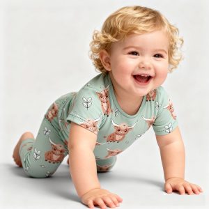 Casual Children's Cartoon Baby Children's Pajama Set Single Running Outer With Bamboo Fabric for Girls and Boys
