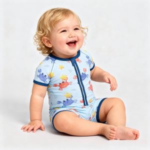 Baby Clothes Summer Thin Pajamas Newborn Baby Onesie Short-sleeved Pajamas Wholesale