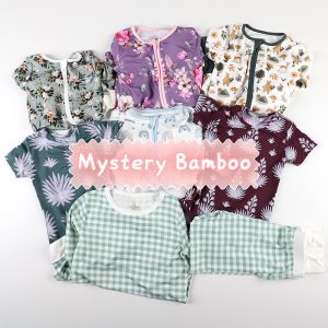 Baby Bamboo Pajamas Mystery Box Kids Random Styles Mixed Print Unisex Baby Bamboo Pajamas Set Blind Box Bamboo Mystery Box