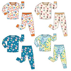Wholesale Custom Bamboo Cute Newborn Baby Girls Wildflower High Quality Pajamas Romper Zippies Clothes Set Baby