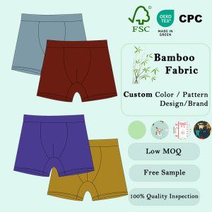 Hot Selling Boys Underwears Custom Logo Boy Western Style Printing Boxer Briefs Toddler Underpants Boy Bamboo Pants