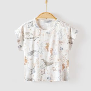 220gsm Bamboo Baby Clothing Set Children Sleepwear Long Sleeves Tops Long Pants Toddler 2pcs Pajamas Set